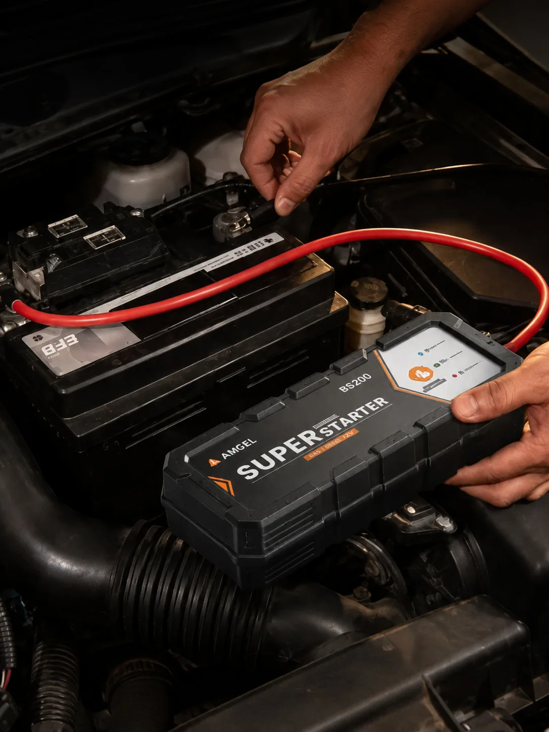 Installing BS200 on a vehicle battery